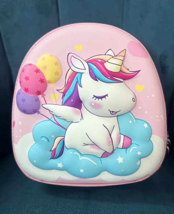 Unicorn Cute 3D Hard Shell Kids Backpack