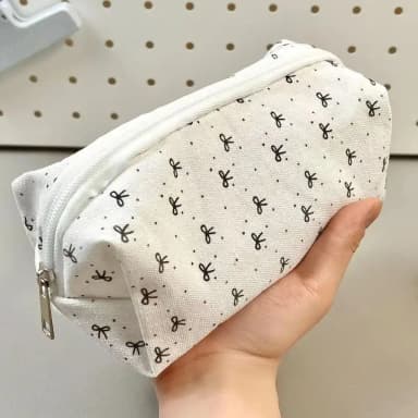 Cute Girl Bow Pencil Case & Makeup Storage Pouch